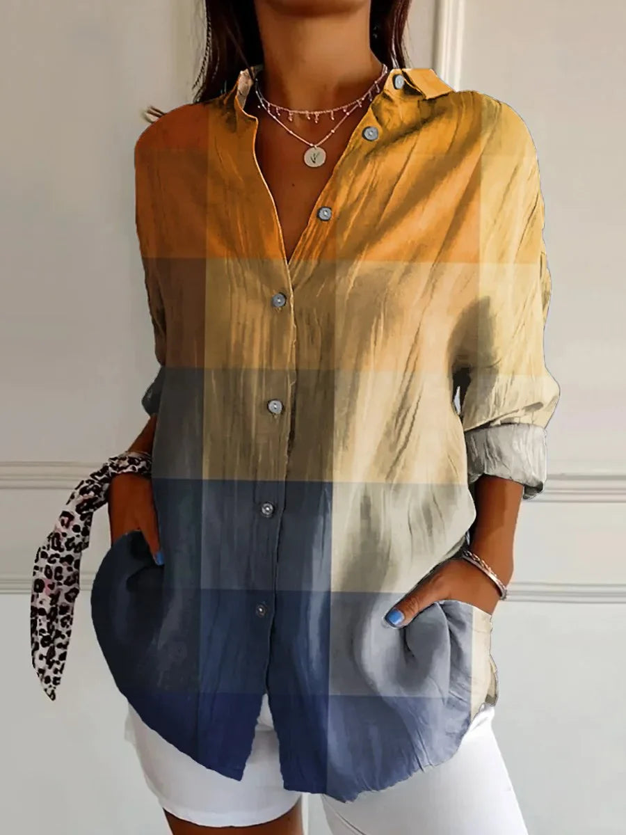 NOVA | COLORFUL COLLARED BLOUSE