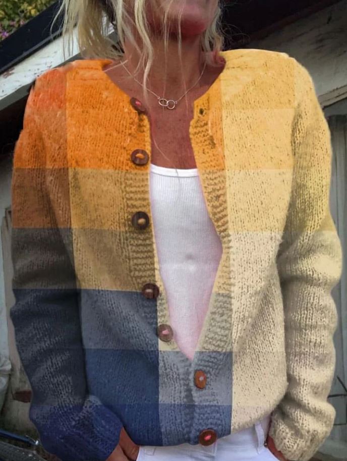 Ory | Cardigan with geometric print