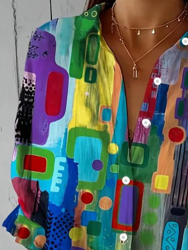 NEDA | ELEGANT COLORFUL BLOUSE