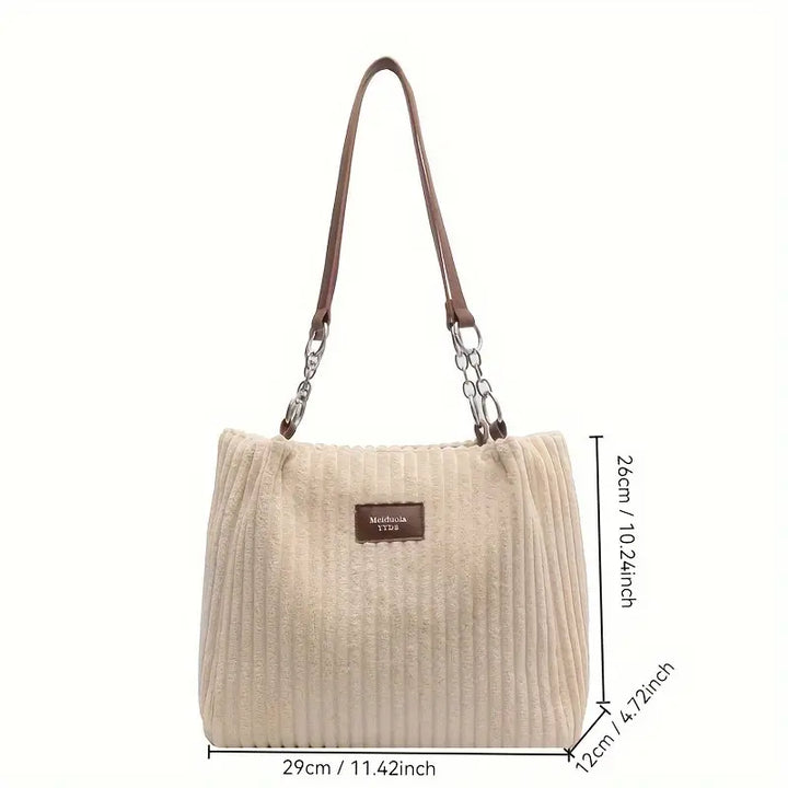 Brenda | Chic Cord Tote Bag