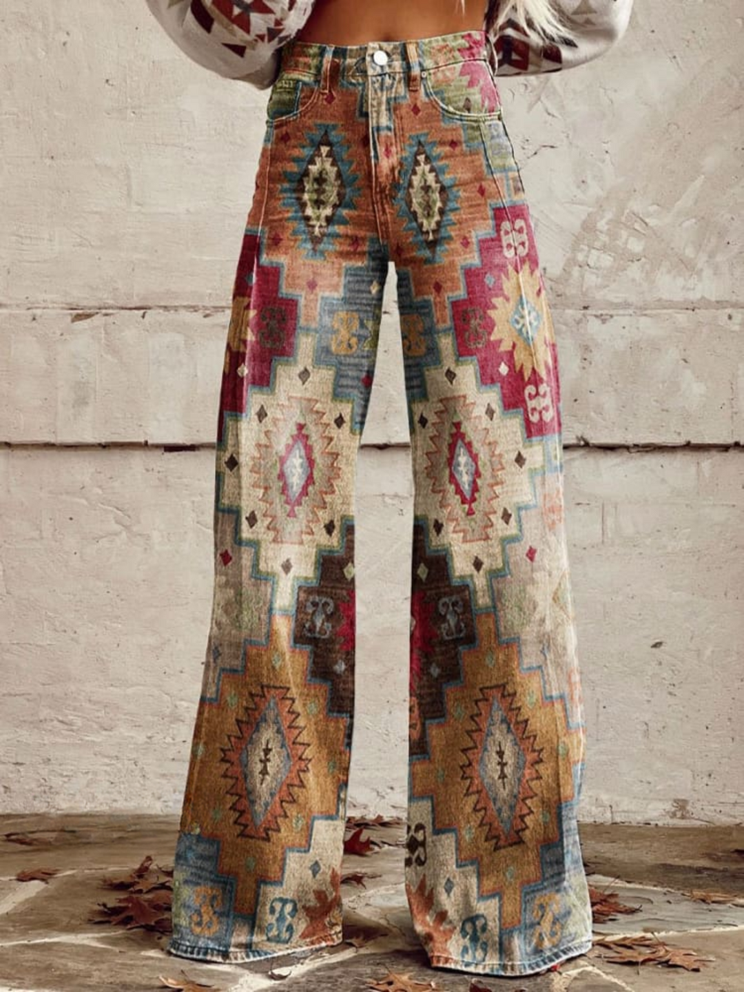 Bohemian Textures | Vintage Flared Pants