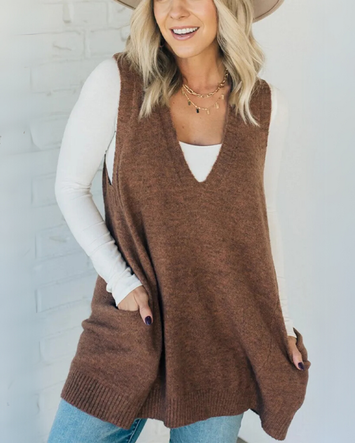 Barbara-Ann | Cozy Knit Vest