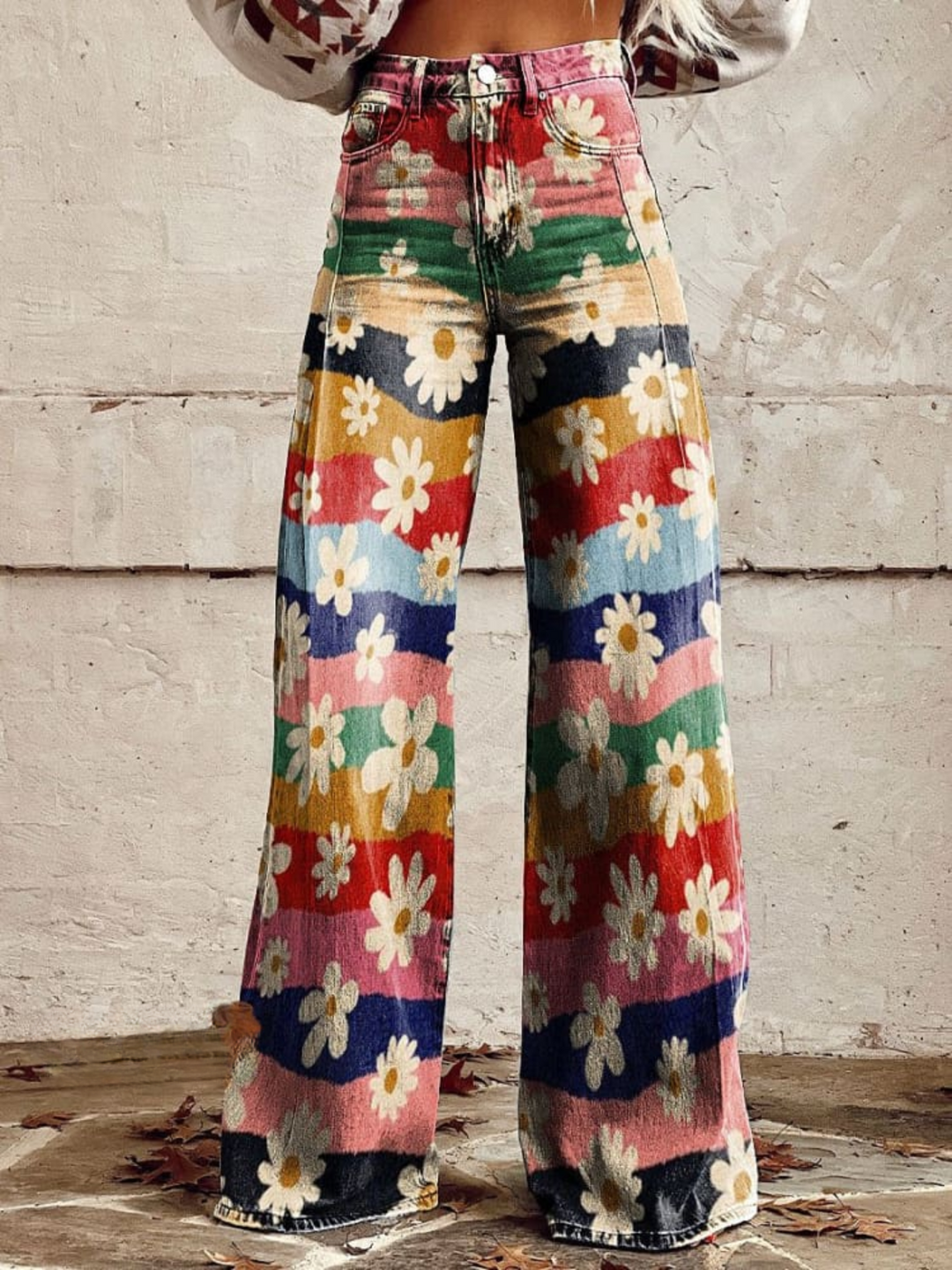 Retro Garden | Vintage Flared Pants