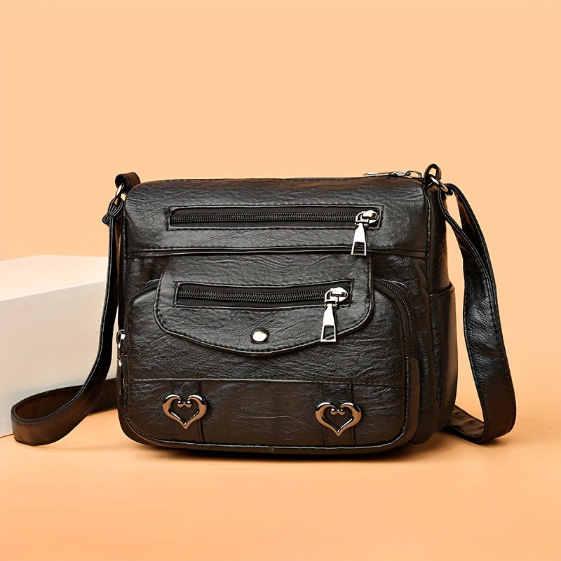 Diane | Retro Multi-Pocket Crossbody Bag