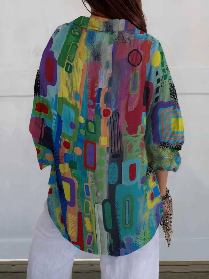 NEDA | ELEGANT COLORFUL BLOUSE