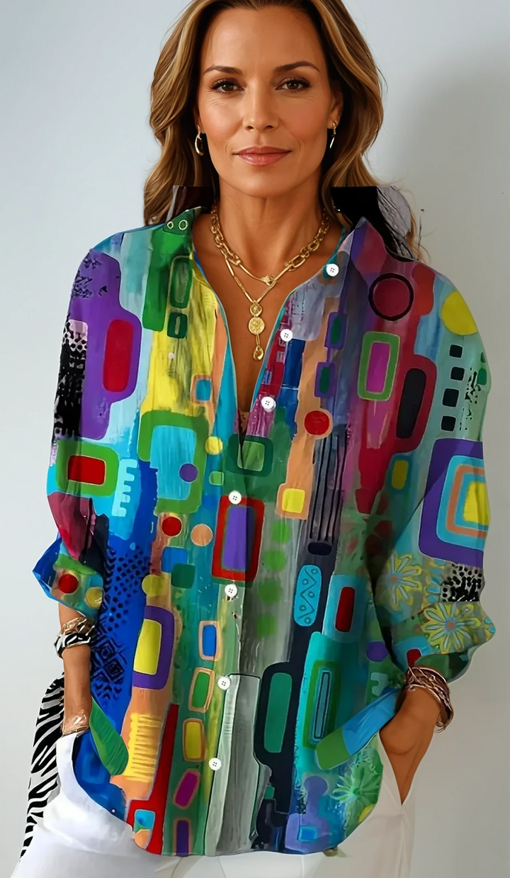 NEDA | ELEGANT COLORFUL BLOUSE