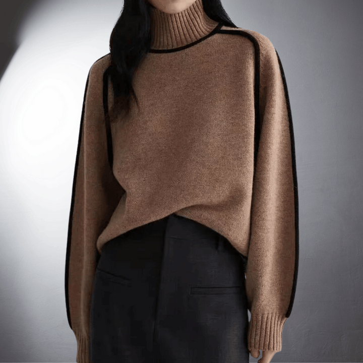 Antje | Organic turtleneck sweater with premium quality