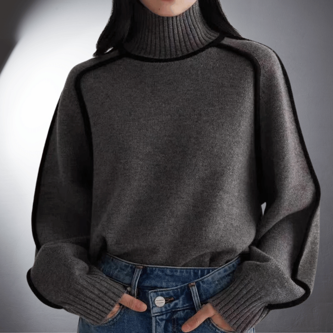 Antje | Organic turtleneck sweater with premium quality