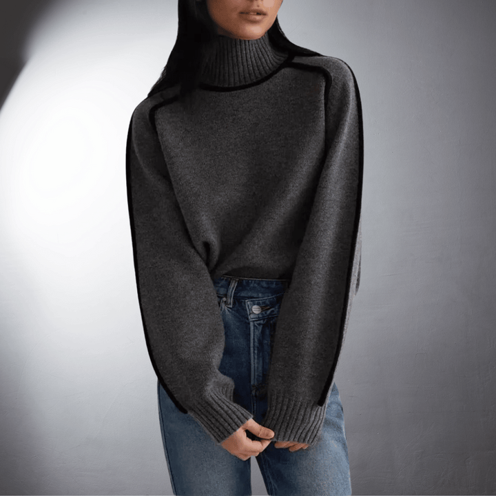 Antje | Organic turtleneck sweater with premium quality