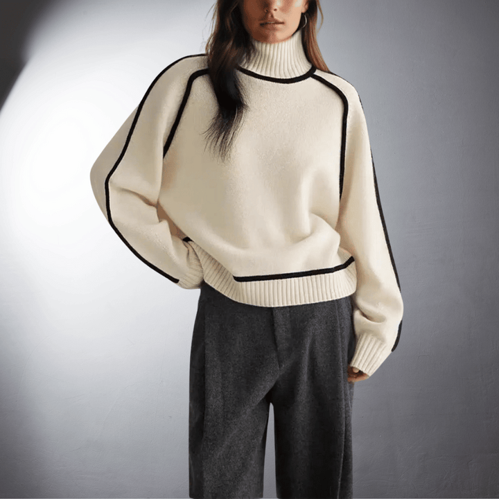 Antje | Organic turtleneck sweater with premium quality