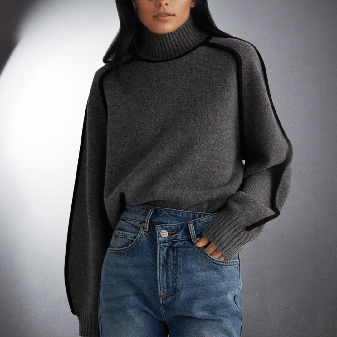 Antje | Organic turtleneck sweater with premium quality