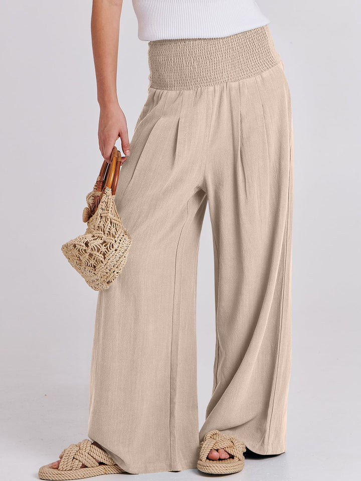 Agathe | Linen High-Waist Lounge Pants