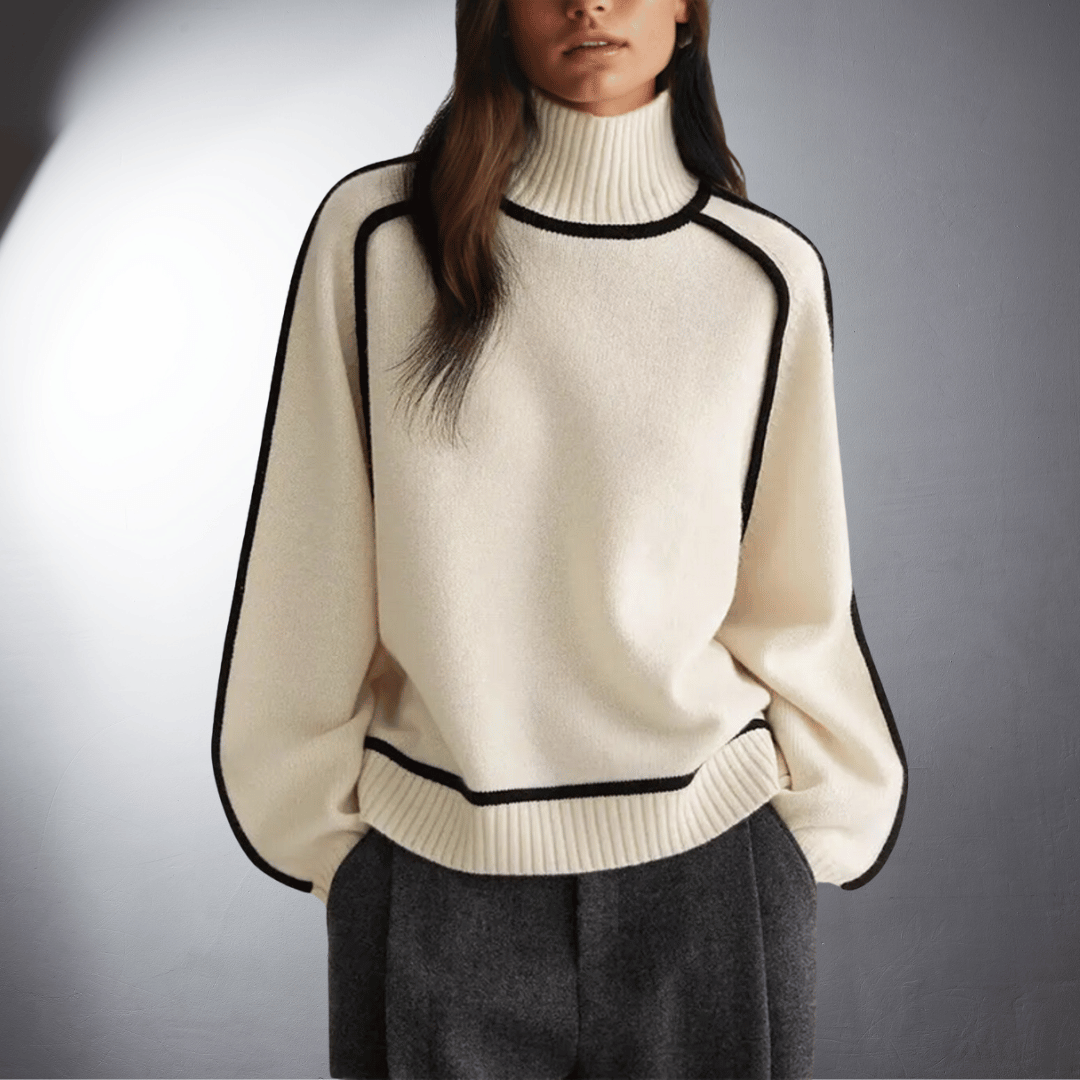 Antje | Organic turtleneck sweater with premium quality