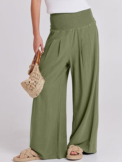 Agathe | Linen High-Waist Lounge Pants