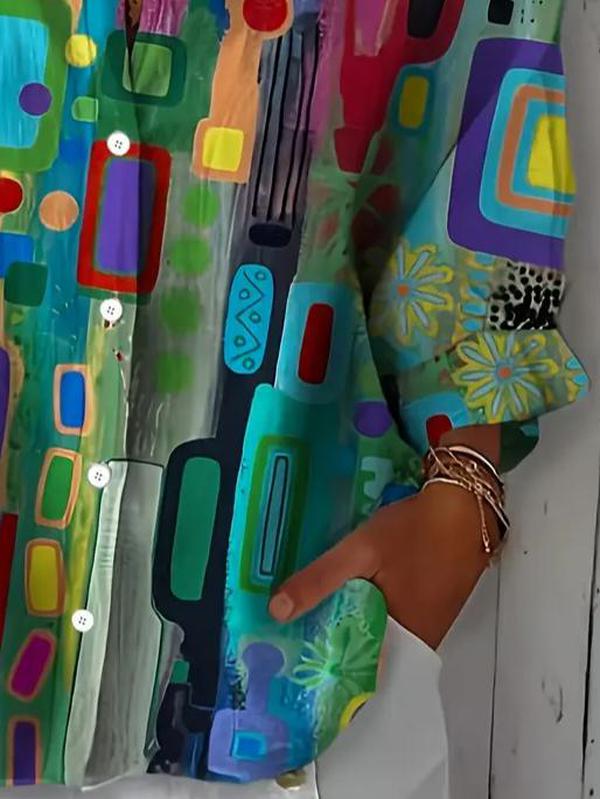 NEDA | ELEGANT COLORFUL BLOUSE