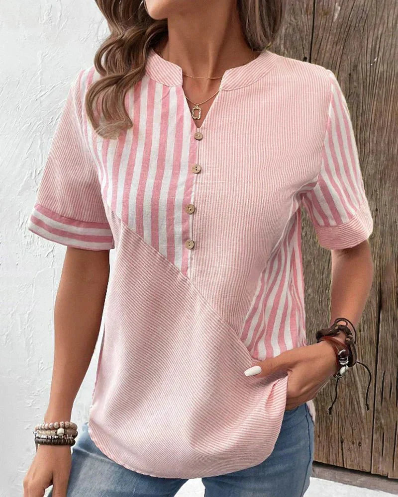 Helen |Soft Striped Blouse