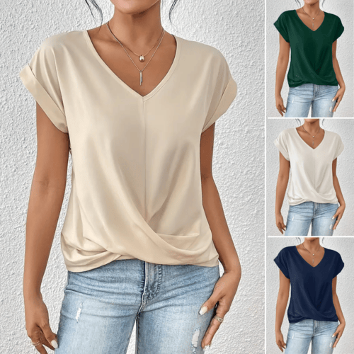 Betty | Casual T-Shirt With V Neckline