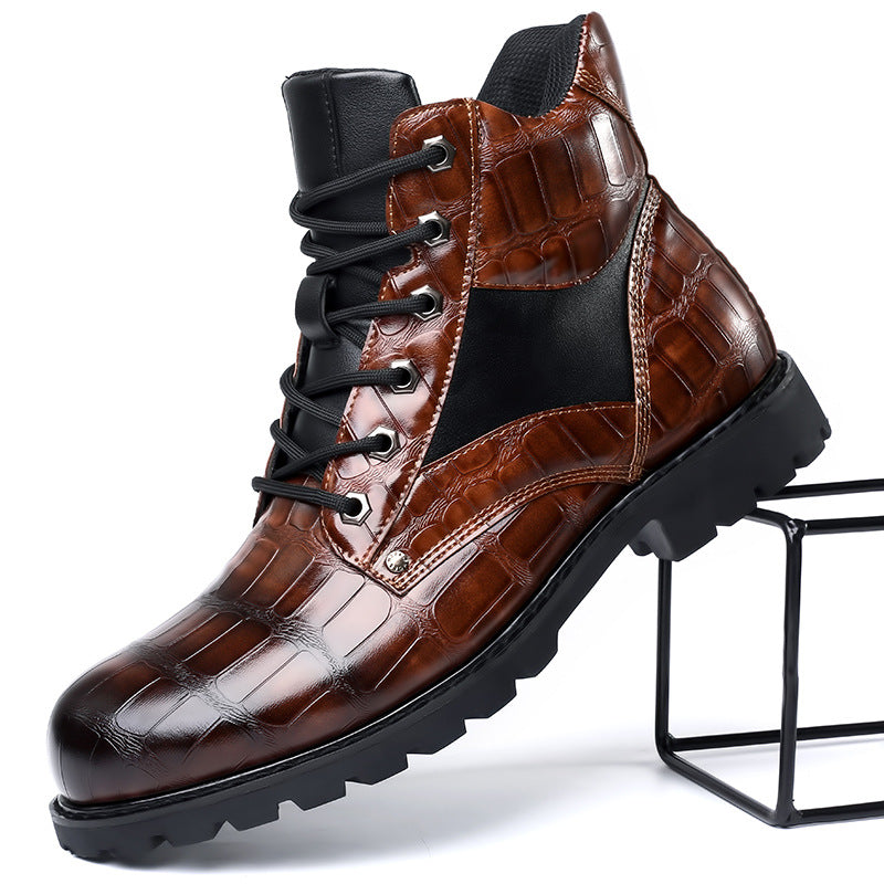 Rendell | Crocodile leather boots