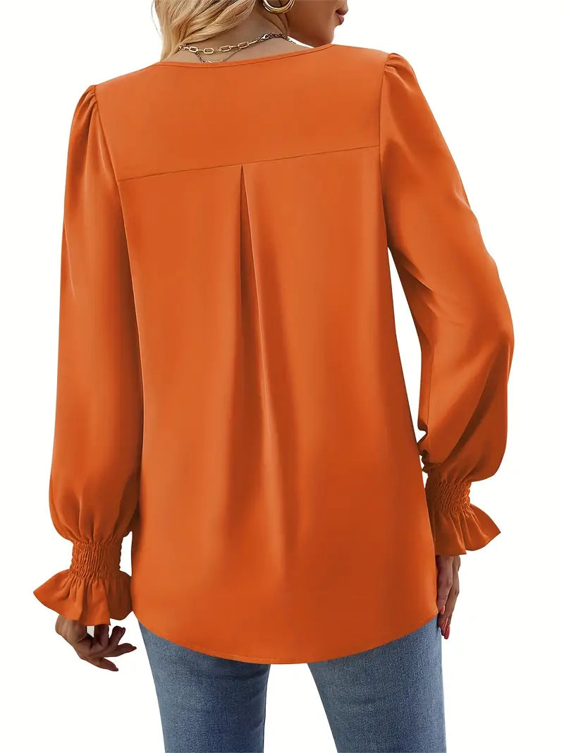 Mila | Graceful V-Neck Blouse