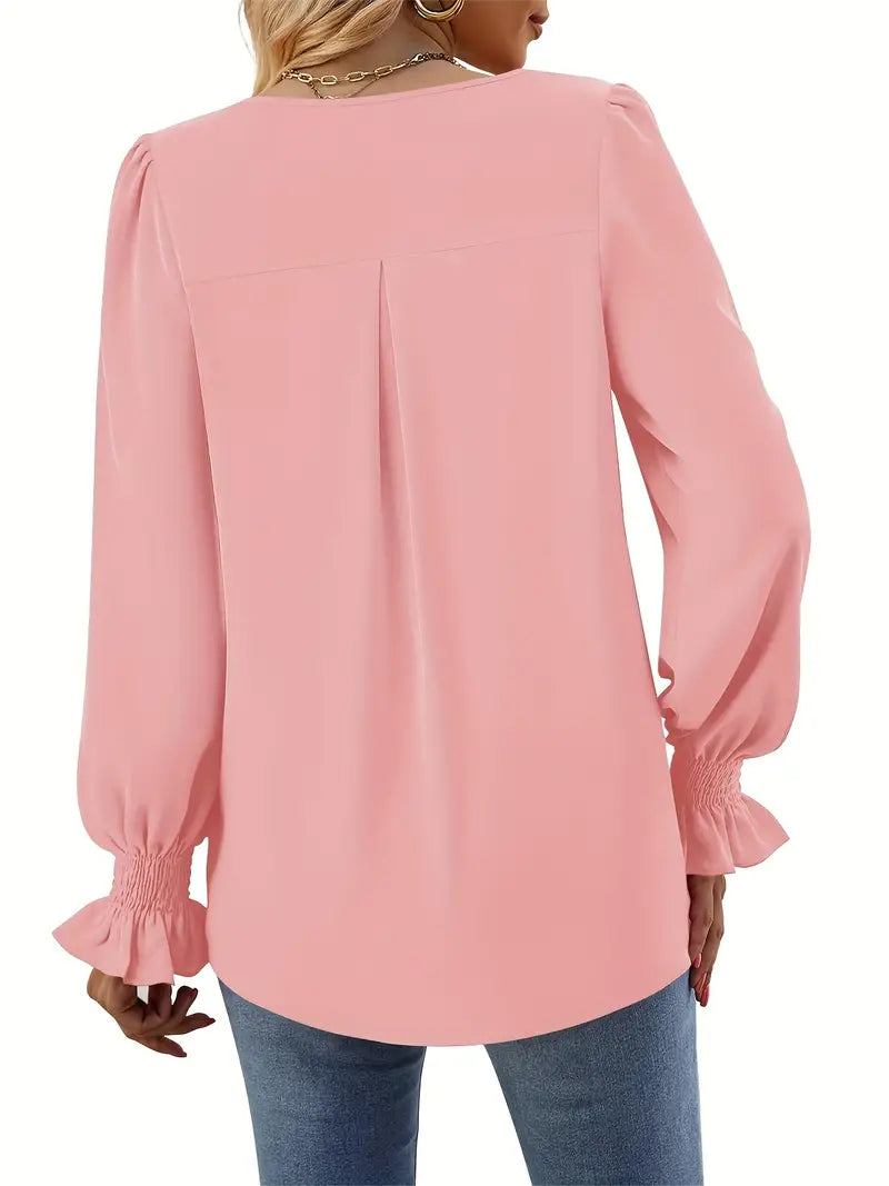 Mila | Graceful V-Neck Blouse