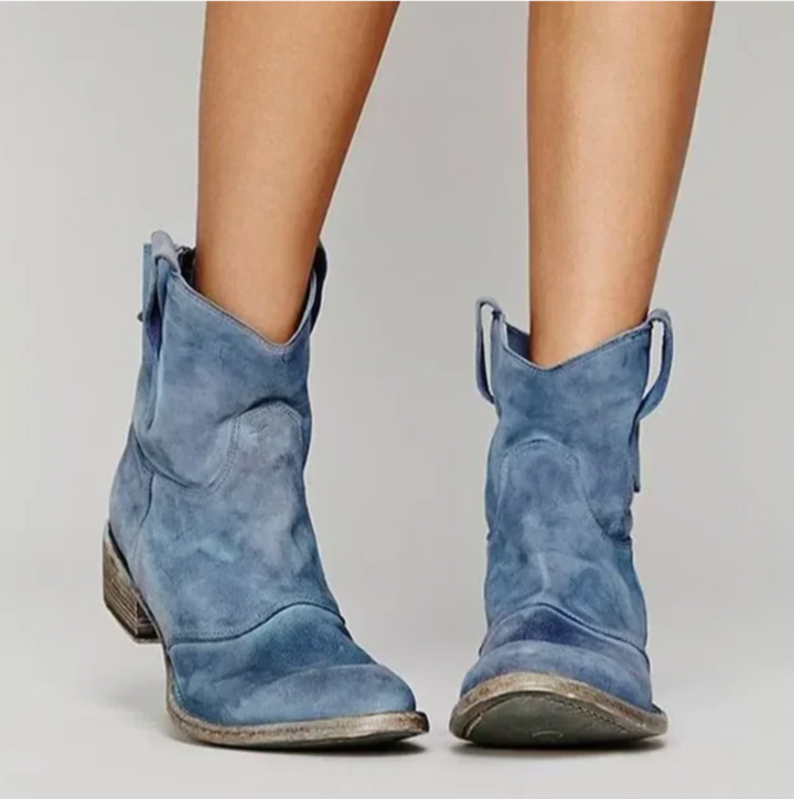 Eileen |  Suede Western Boots