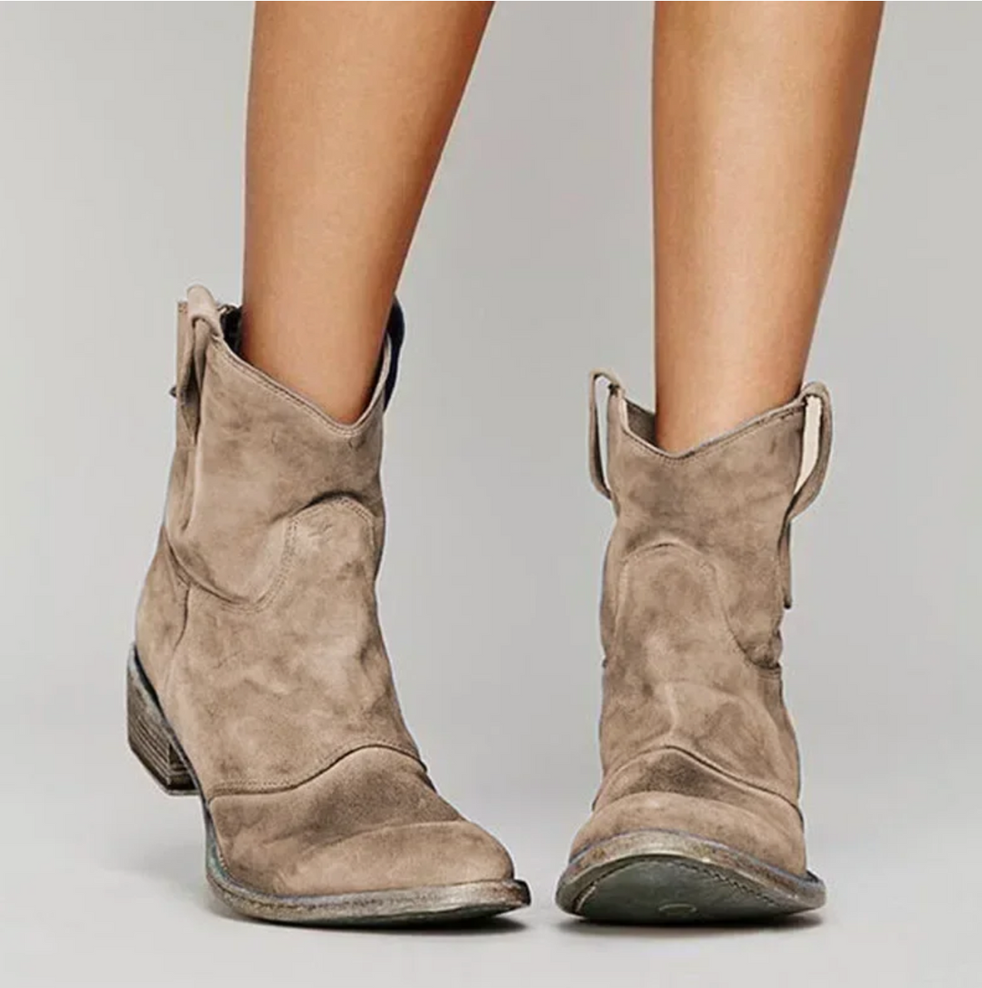 Eileen |  Suede Western Boots