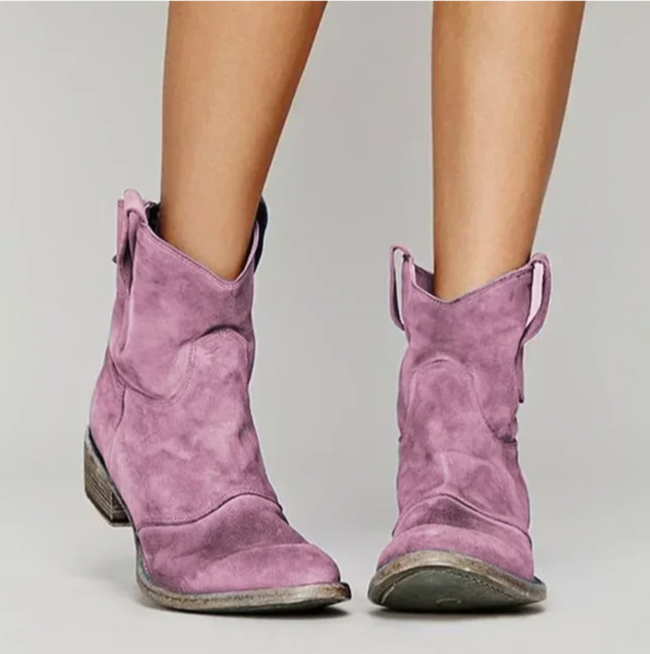 Eileen |  Suede Western Boots