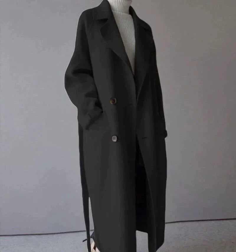 Samantha | Longline Wool Coat