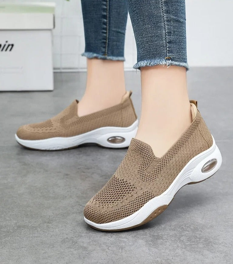 Irene | Comfortable Breathable knitted slip-on sneakers