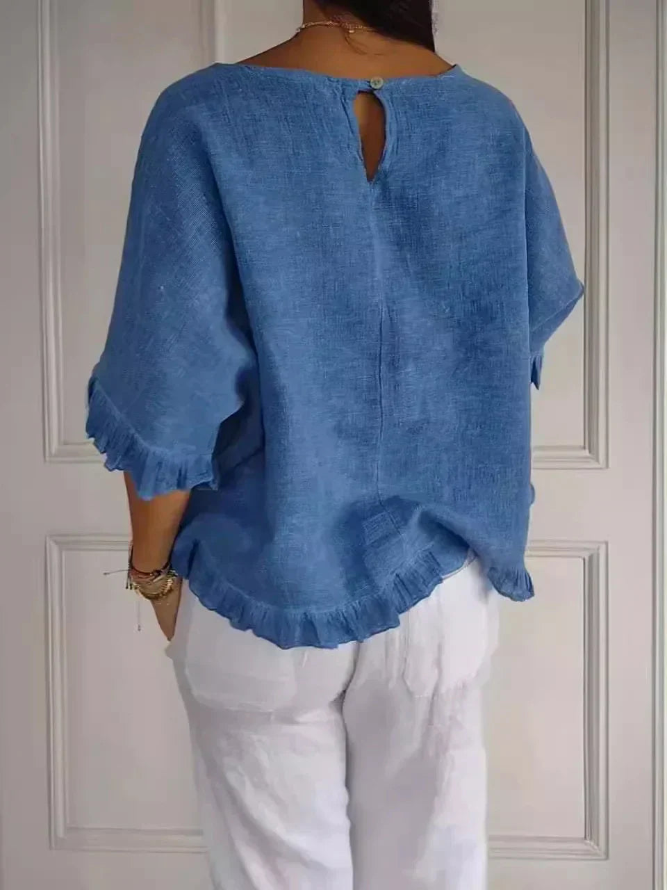 Lena | Cotton And Linen Blouse