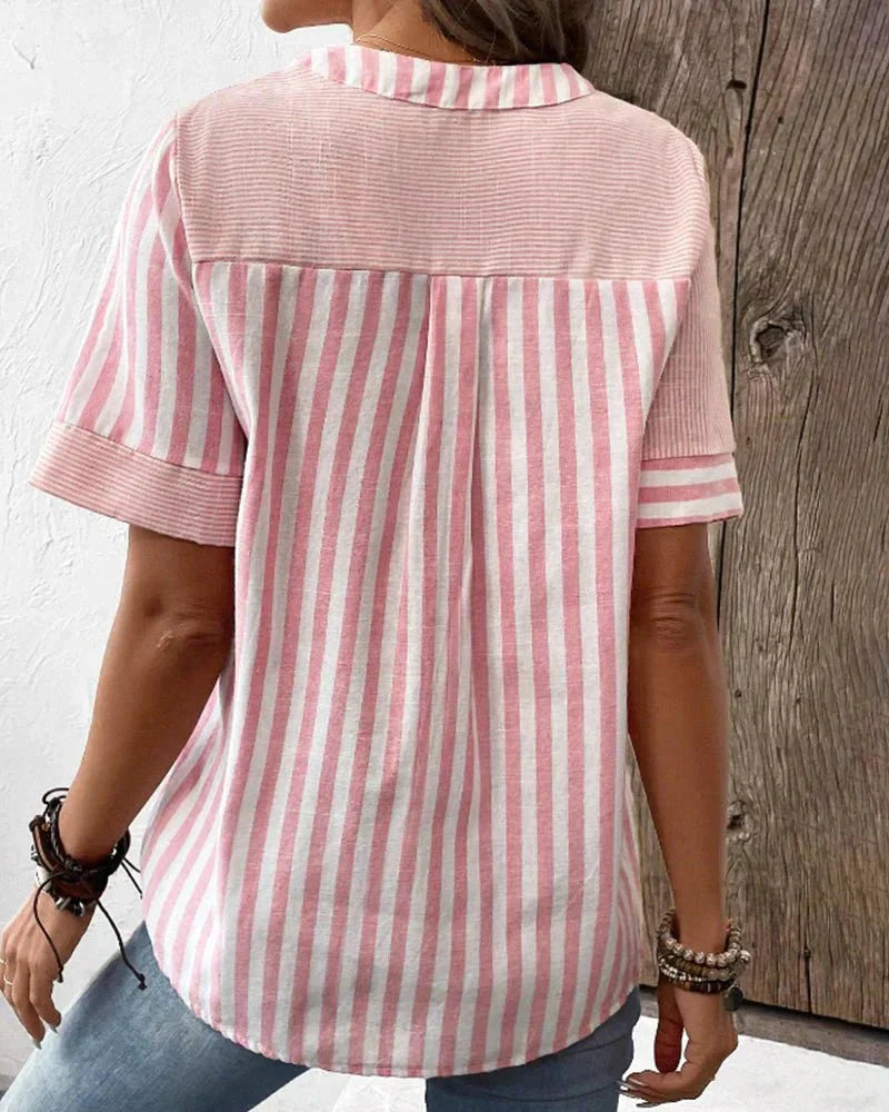 Helen |Soft Striped Blouse