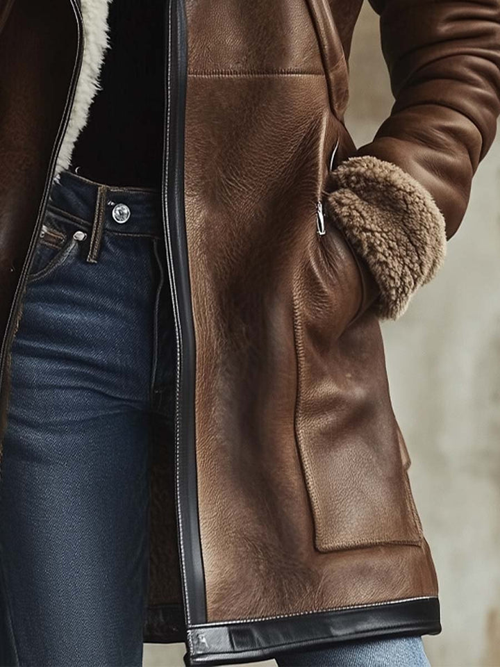 Elise | Vintage Leather Coat