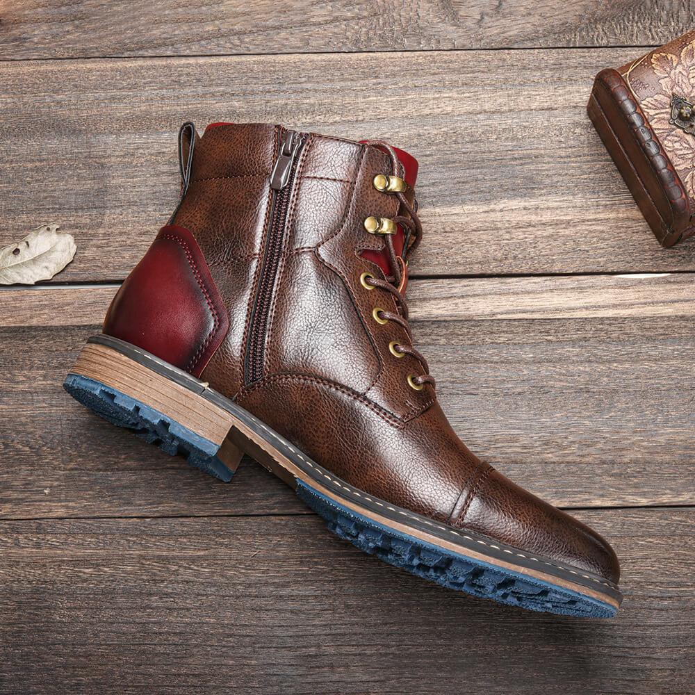 Aaron | Handmade premium leather Oxford boots